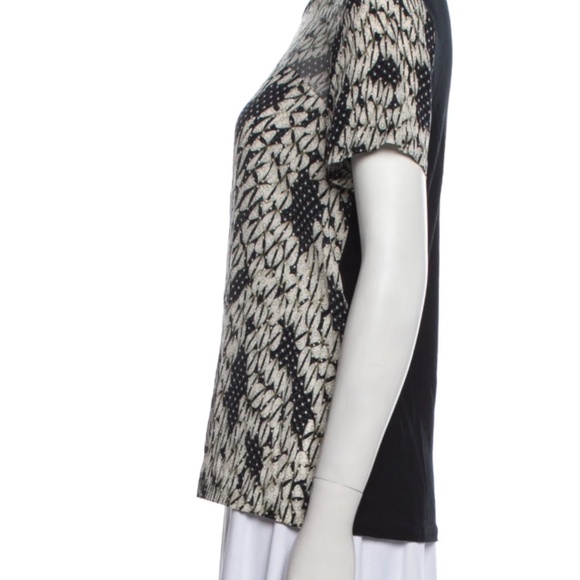 DIANE VON FURSTENBERG Printed Scoop Neck T-Shirt - Picture 3 of 3